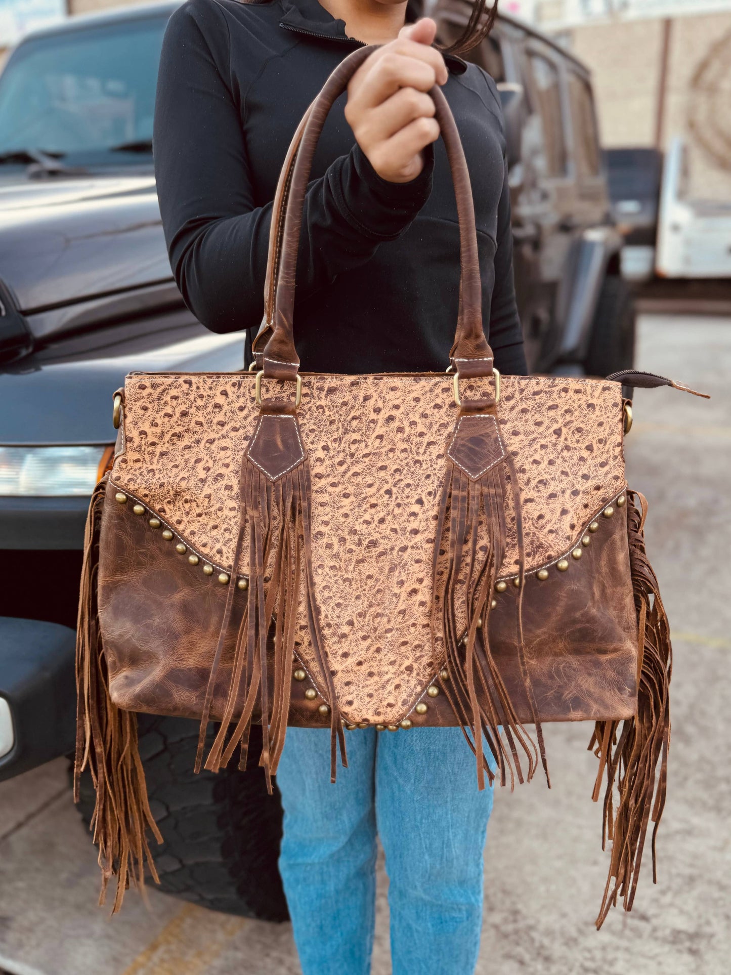 Ostrich Leather Purse