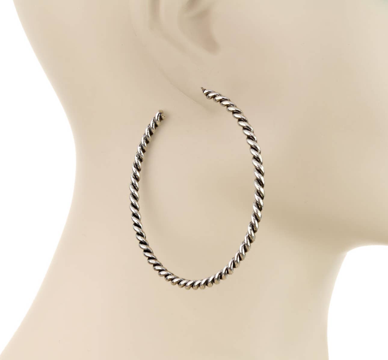 2.75” Rope Hoop Earrings