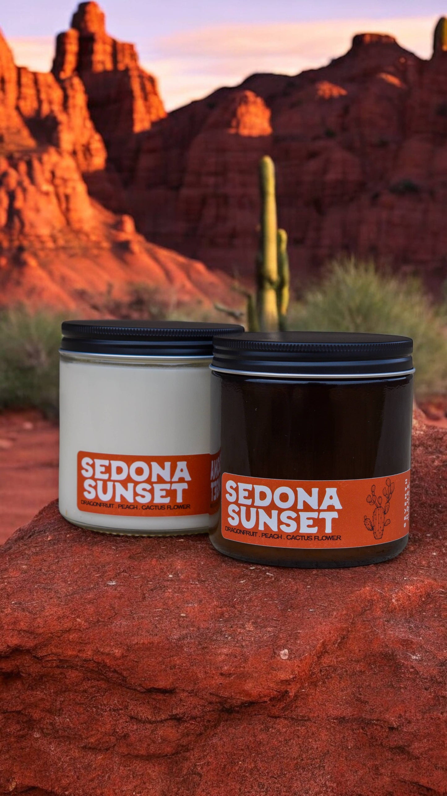 Sedona Sunset - Dragonfruit, Cactus, Peach Candle