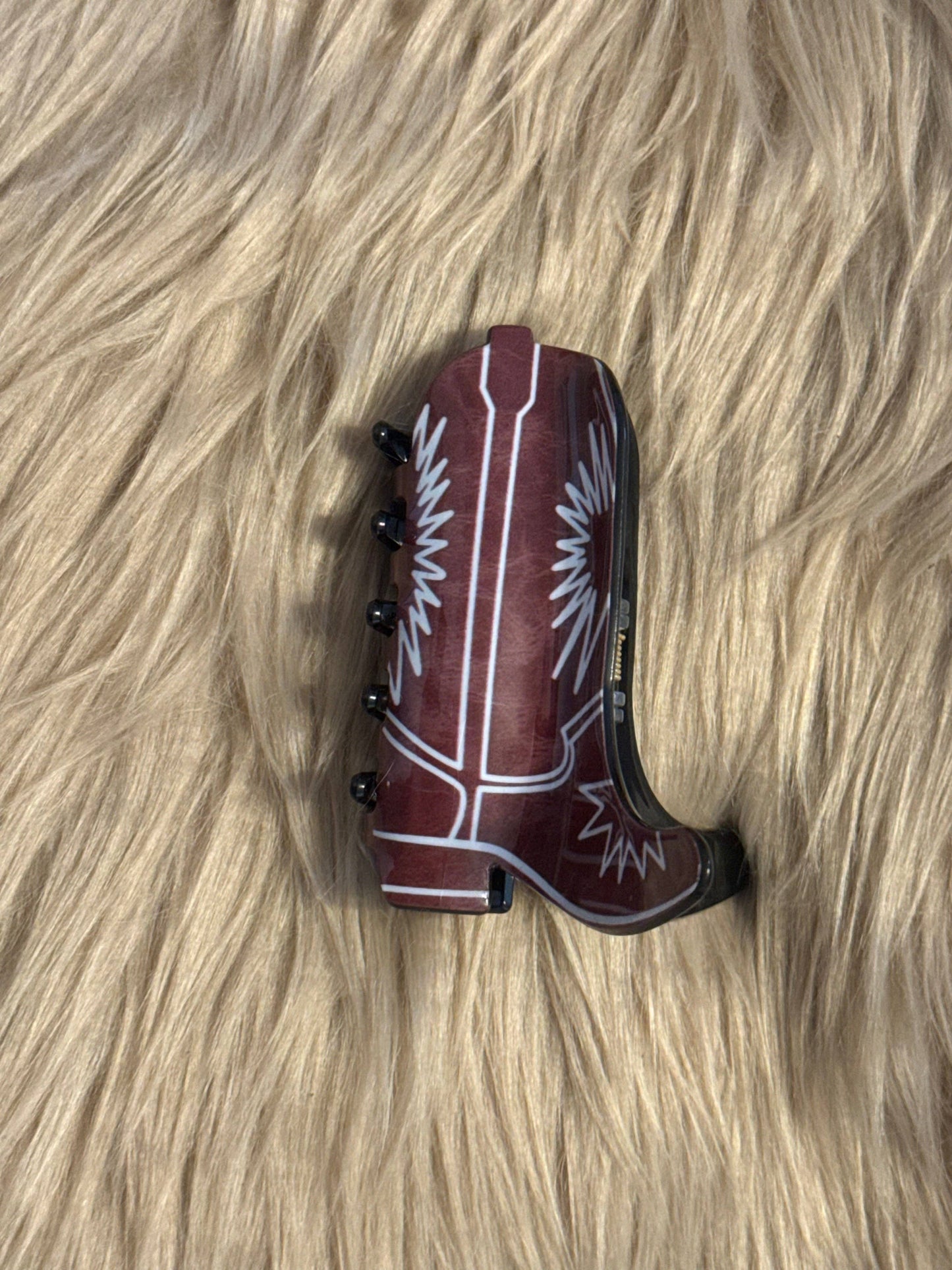 Red Cowboy Boot Claw Clip