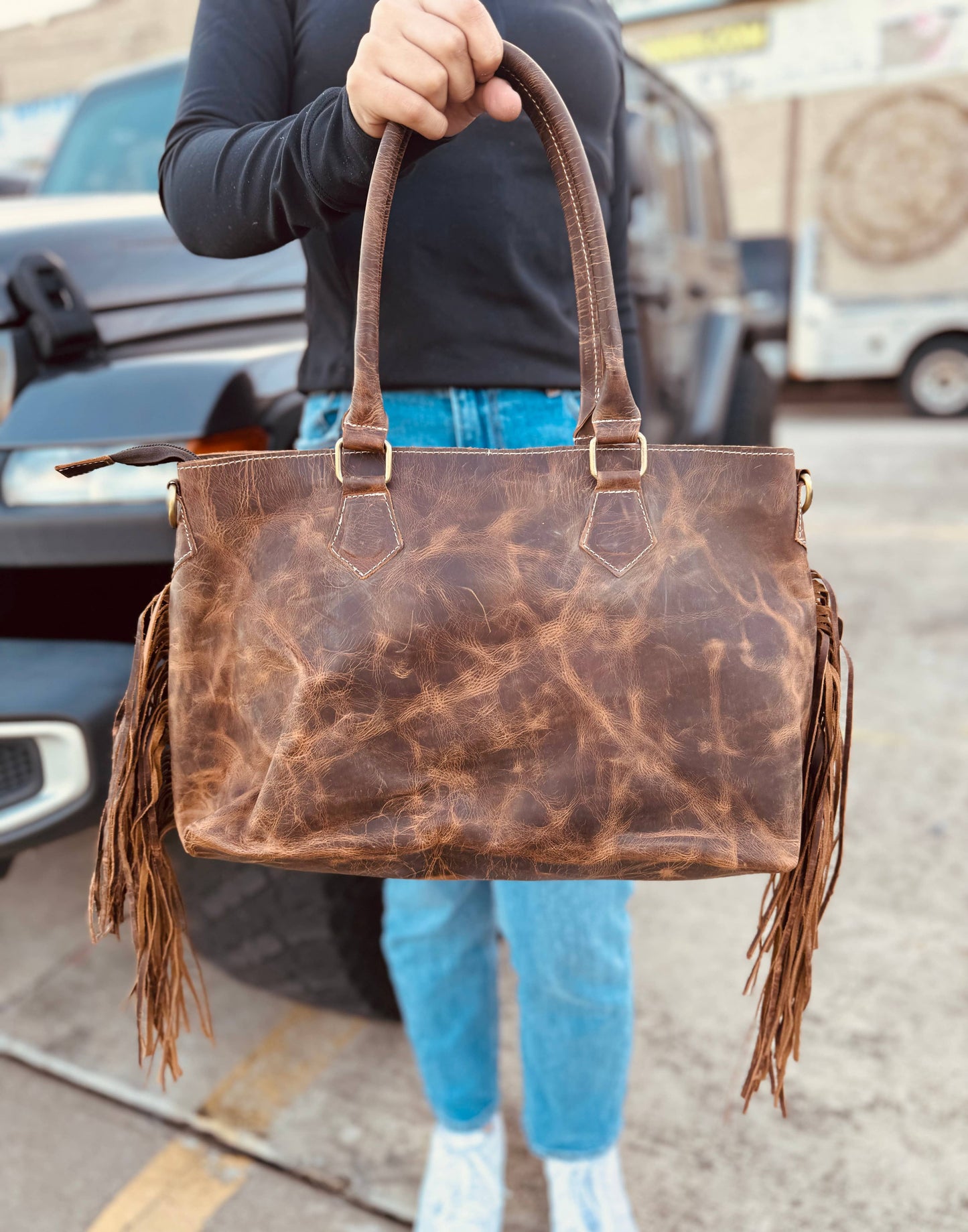 Ostrich Leather Purse