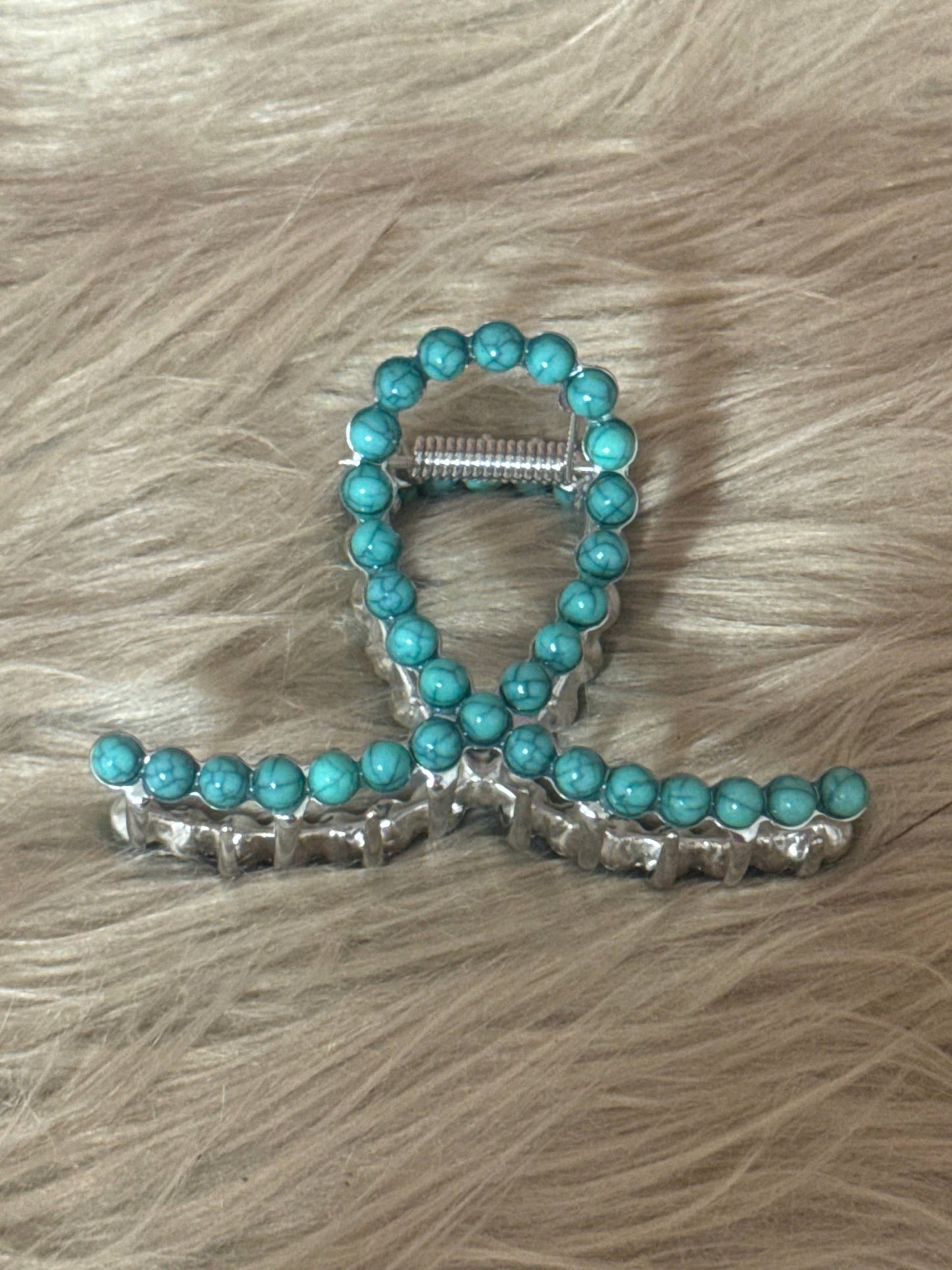 Small Turquoise Claw Clip