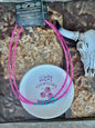 Pink Choker with Turquoise & Navajo Pearls/Western Choker