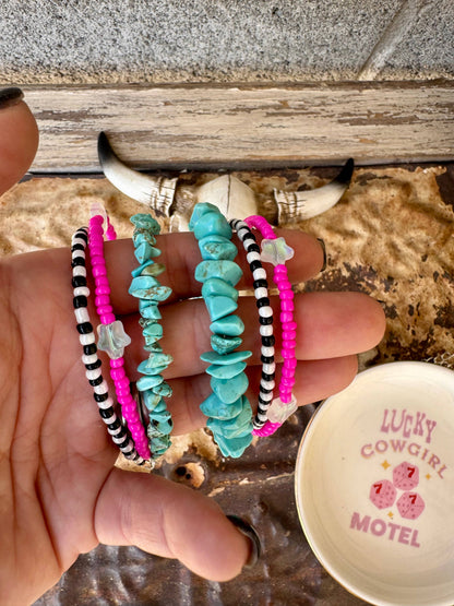 Beaded 3 Strand Bracelet