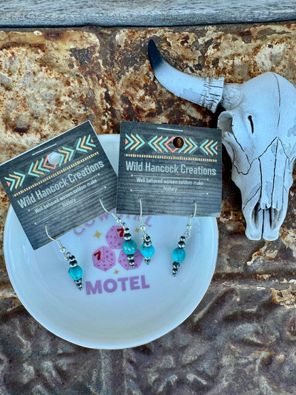 Sleeping Beauty Turquoise Earrings/Western Earrings