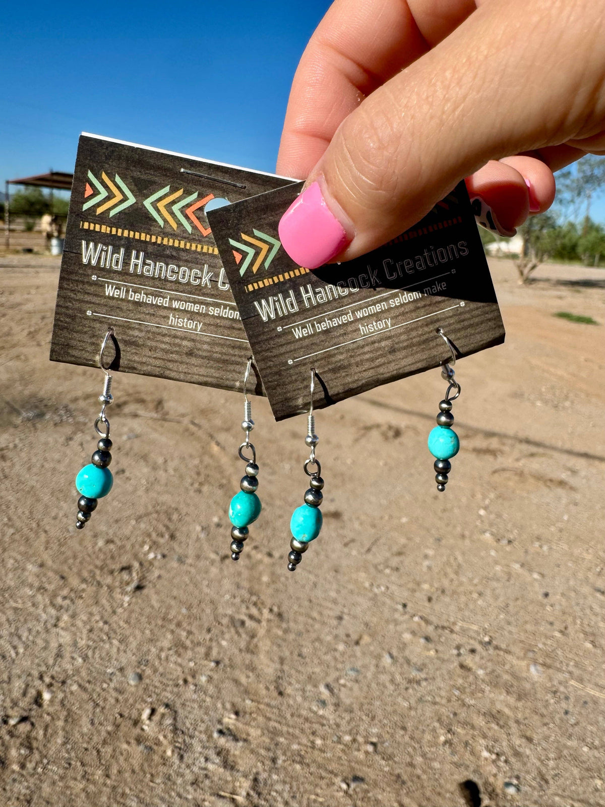 Sleeping Beauty Turquoise Earrings/Western Earrings
