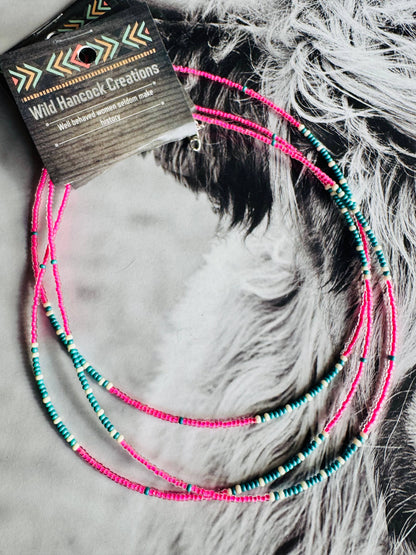 Beaded Choker/Neon Choker/Minimalism Choker/Layering