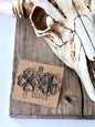 Clover with Stone Stud Earrings