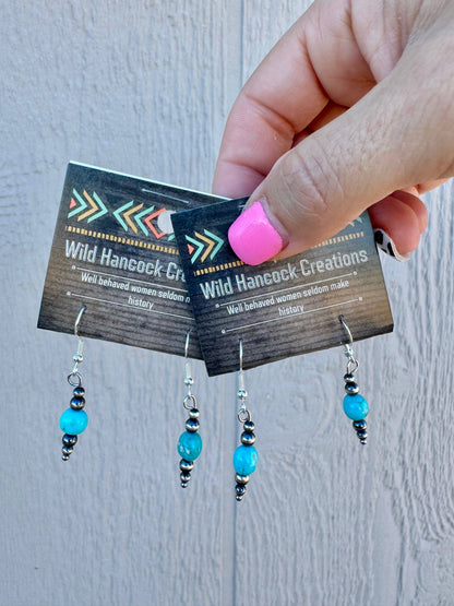 Sleeping Beauty Turquoise Earrings/Western Earrings