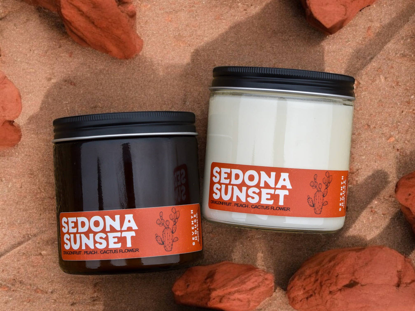 Sedona Sunset - Dragonfruit, Cactus, Peach Candle
