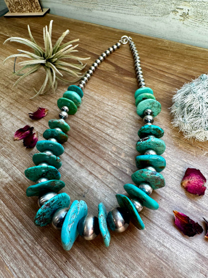 22 inch - NFR collection - sterling silver and turquoise