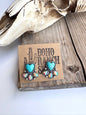 Heart Stone Stud Earrings