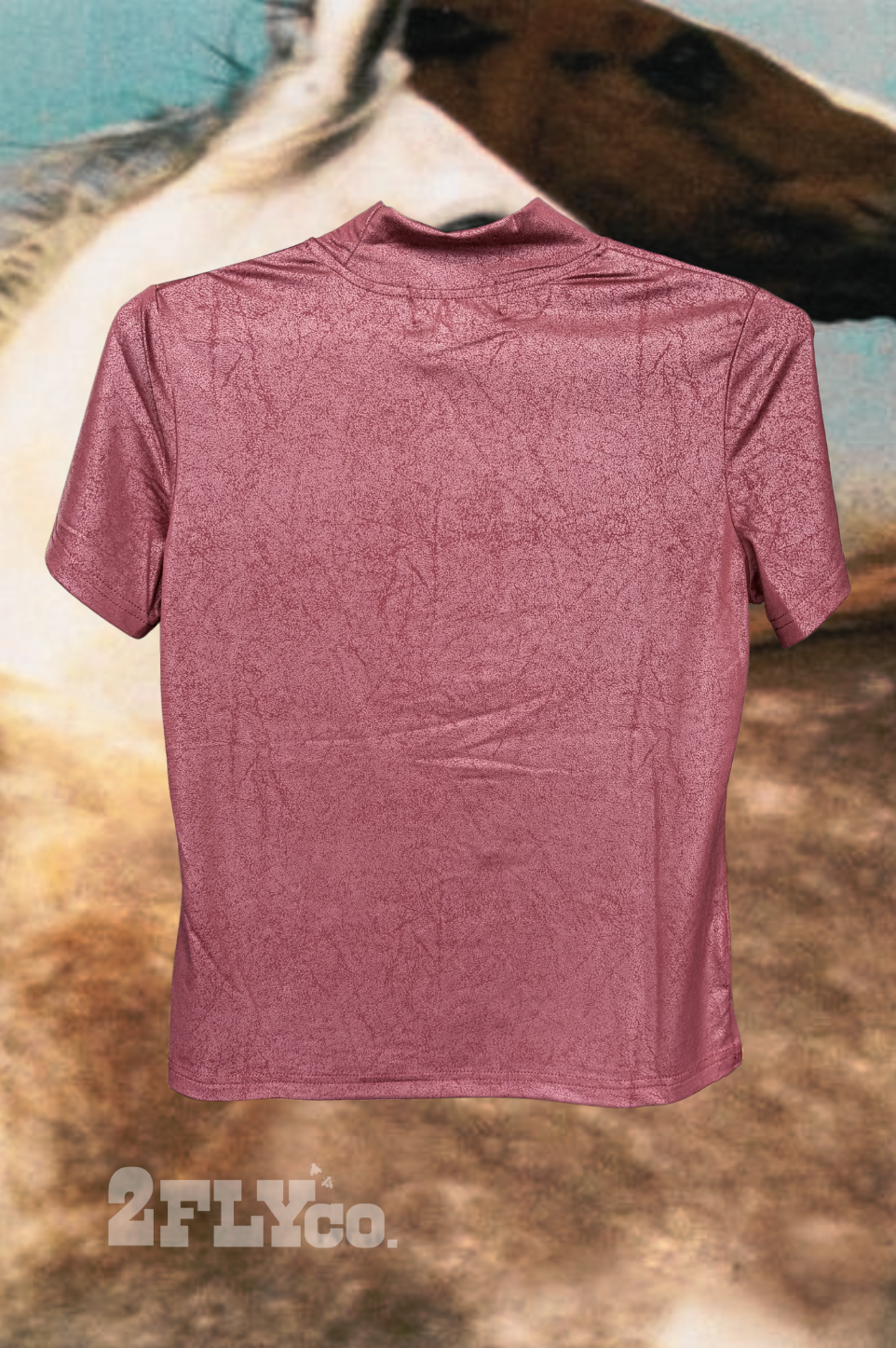 LEATHER FEELZ TOP *BURGUNDY