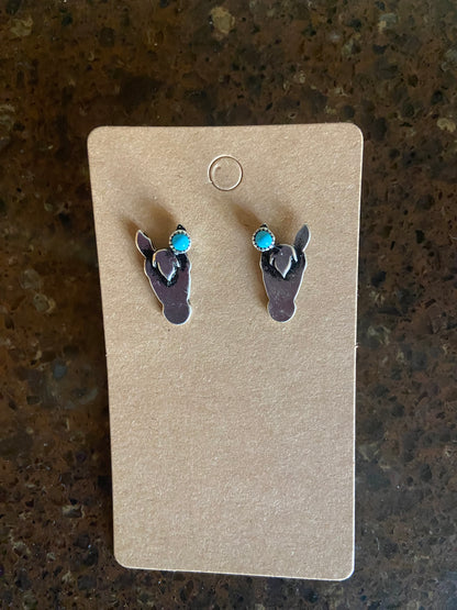 Horse Head Stud Earrings