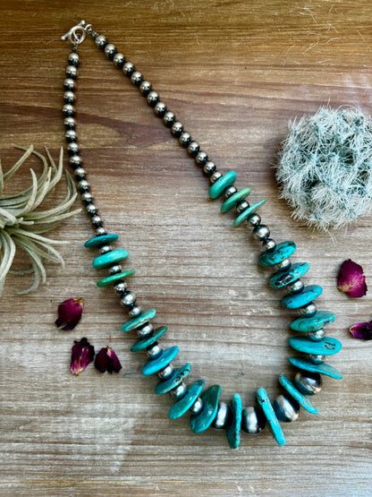 22 inch - NFR collection - sterling silver and turquoise