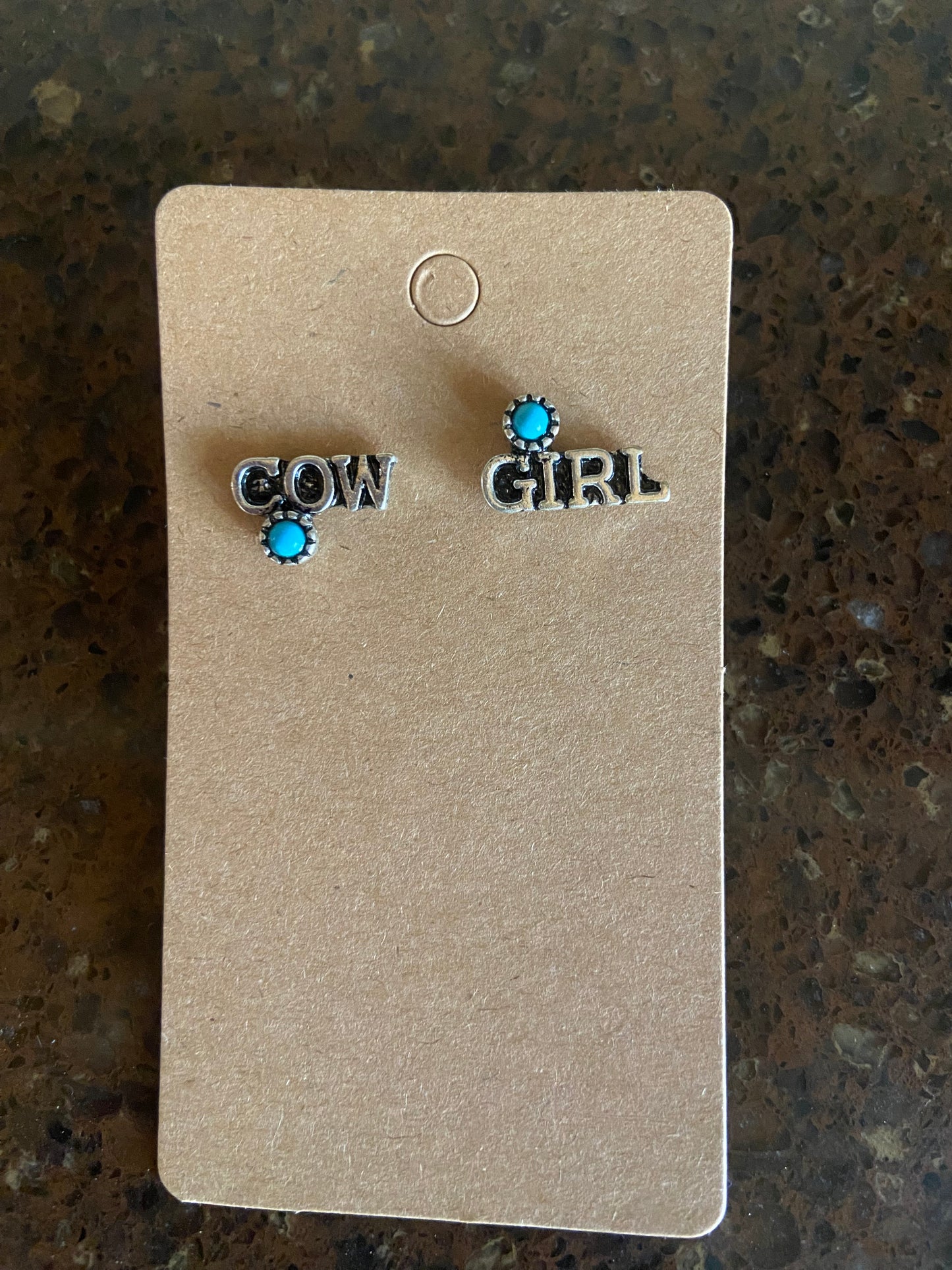 Cow Girl Stud Earrings