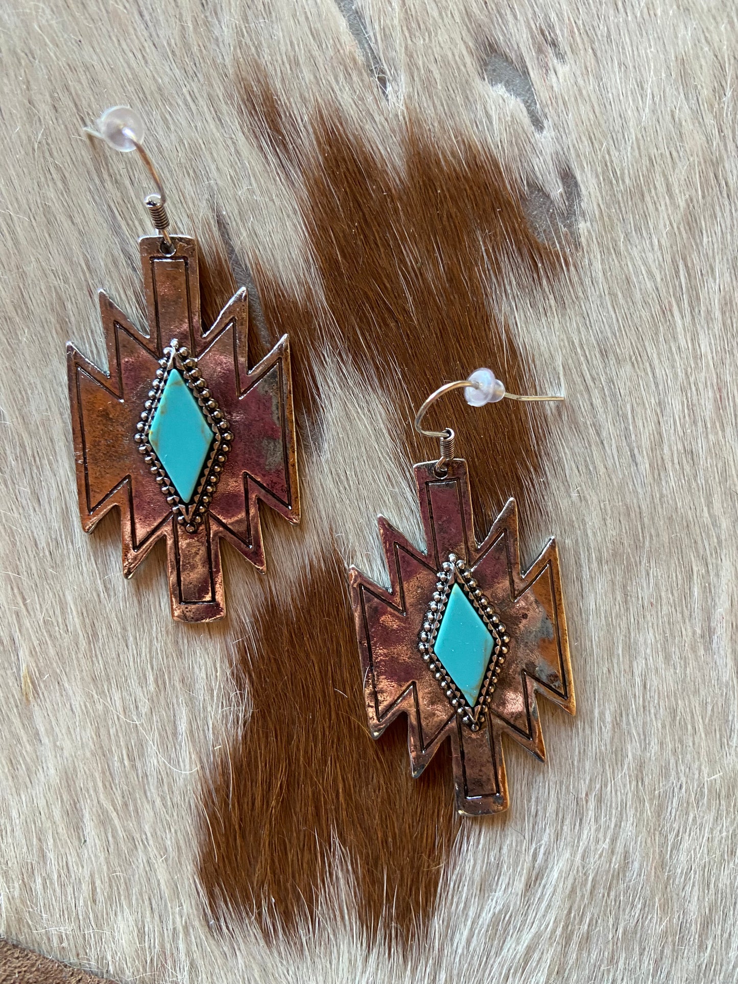 Aztec Casting Earrings