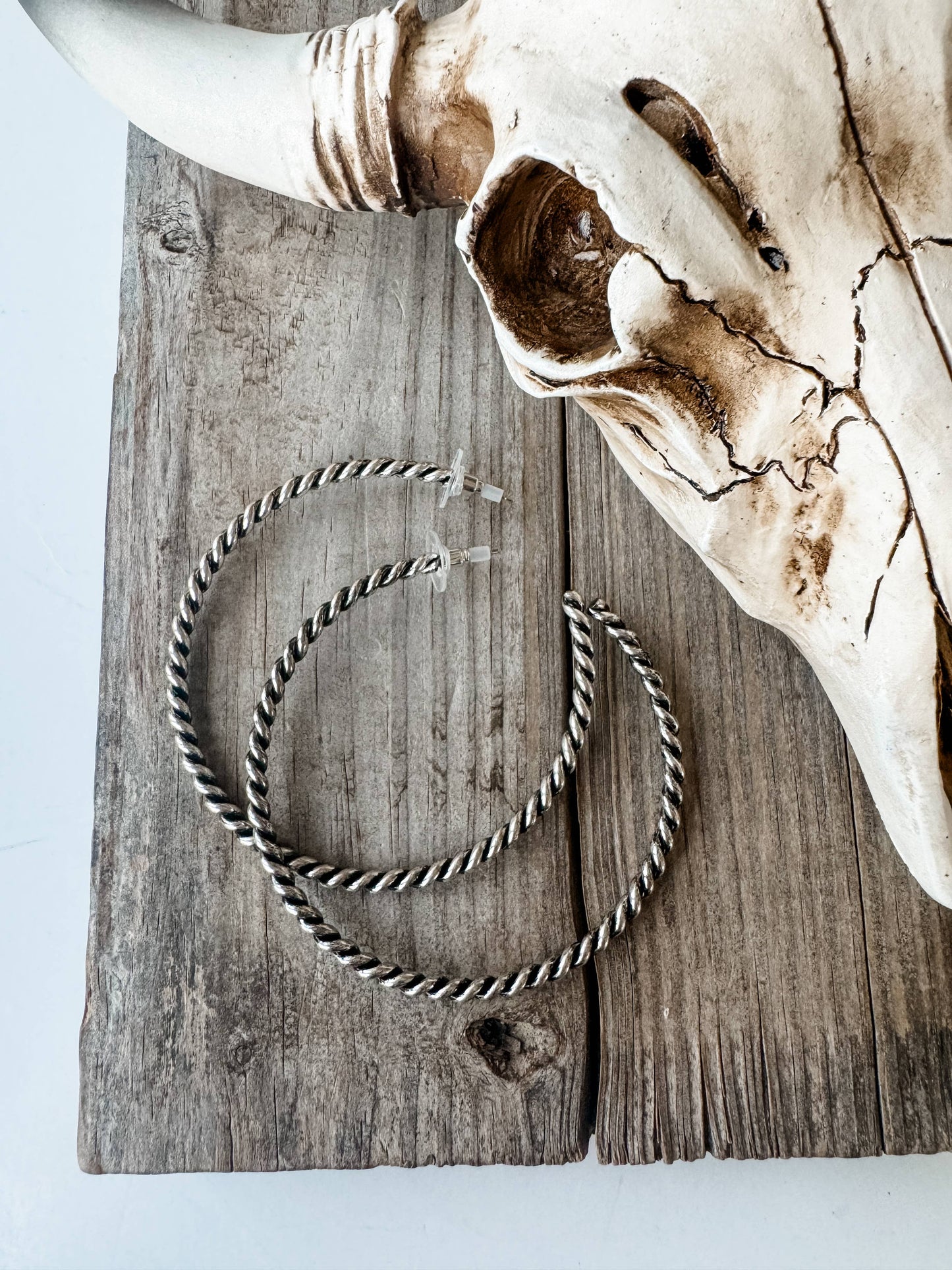 2.75” Rope Hoop Earrings