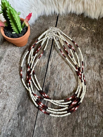 Seed Bead Choker/Western Choker/Small Choker/Beaded Choker