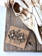 Clover with Stone Stud Earrings
