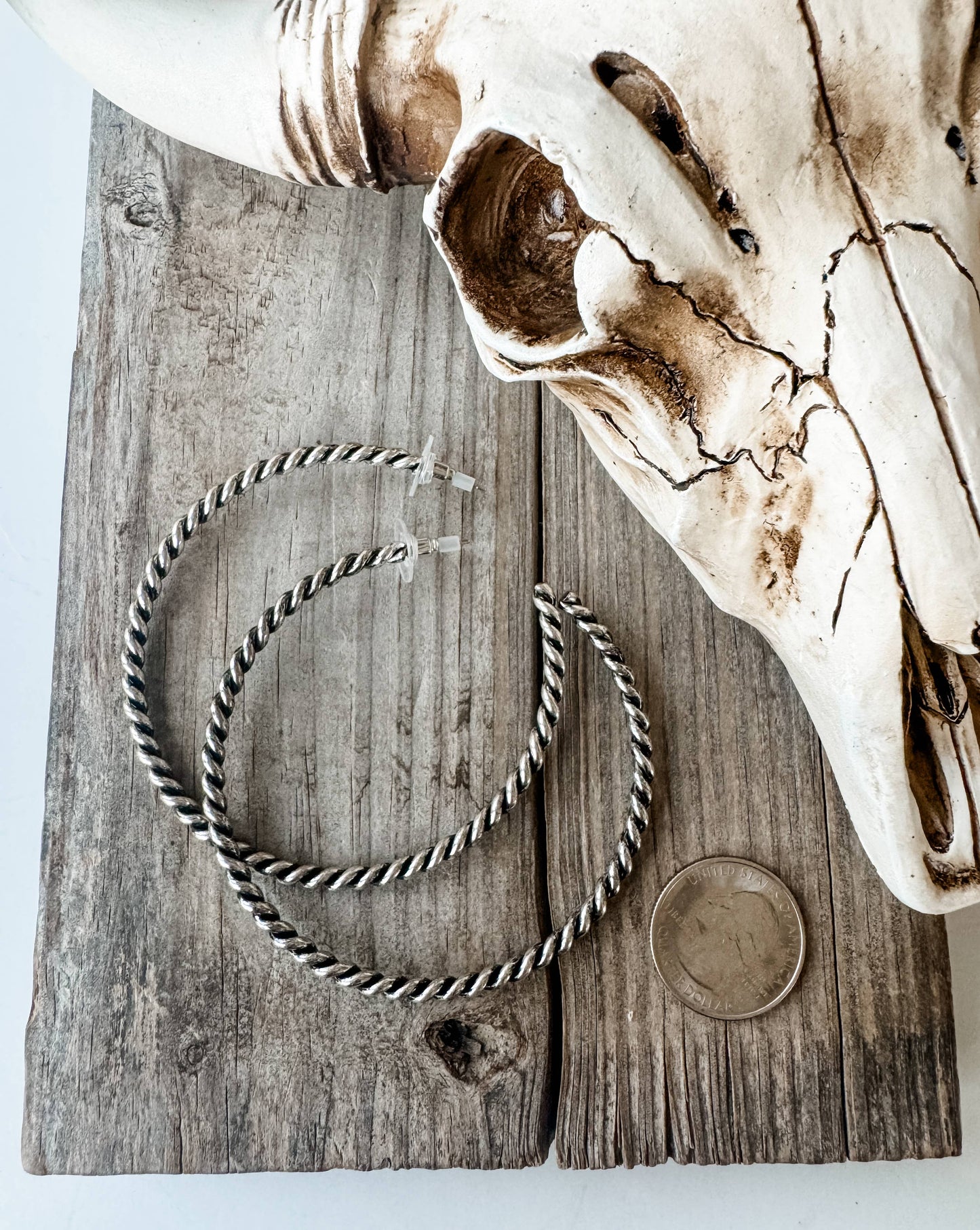 2.75” Rope Hoop Earrings