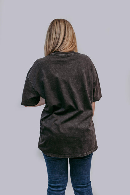 MK305 COWGIRL Embellished Mineral Washed Tee