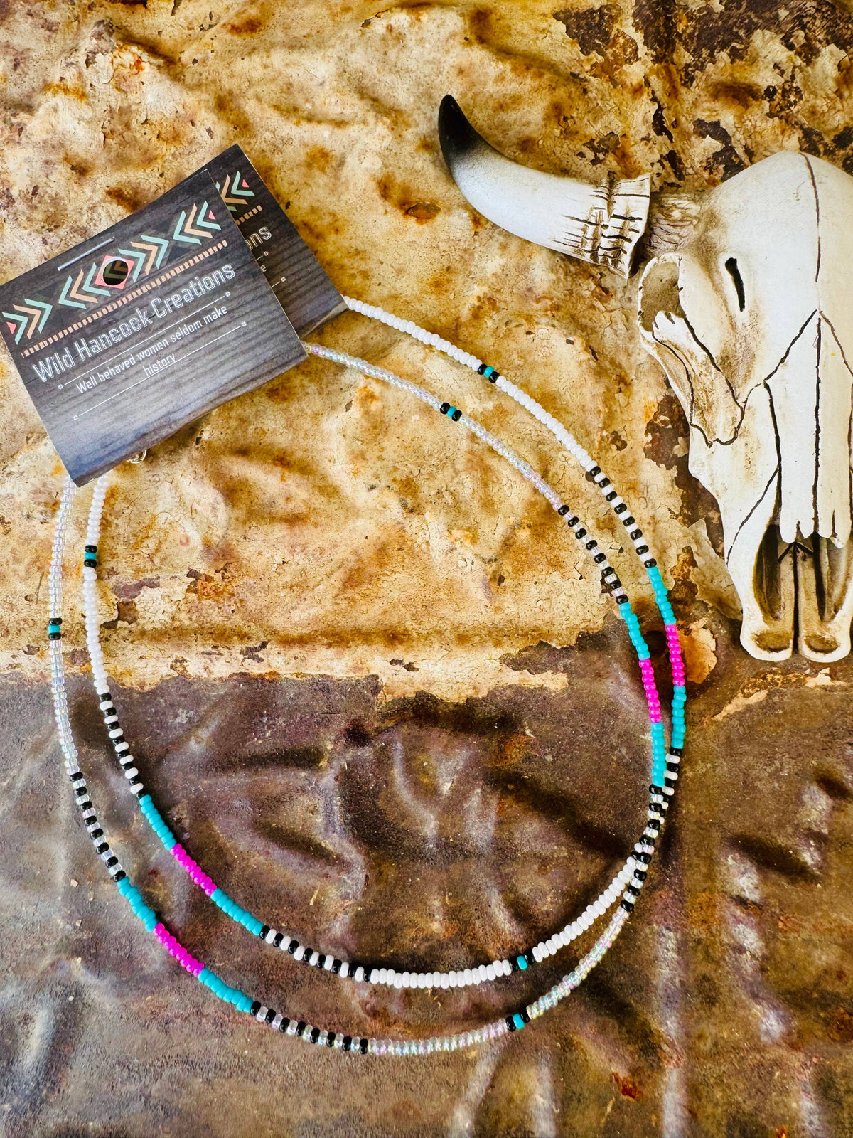 90s Neon Choker/Seed Bead Choker/Small Choker/Western
