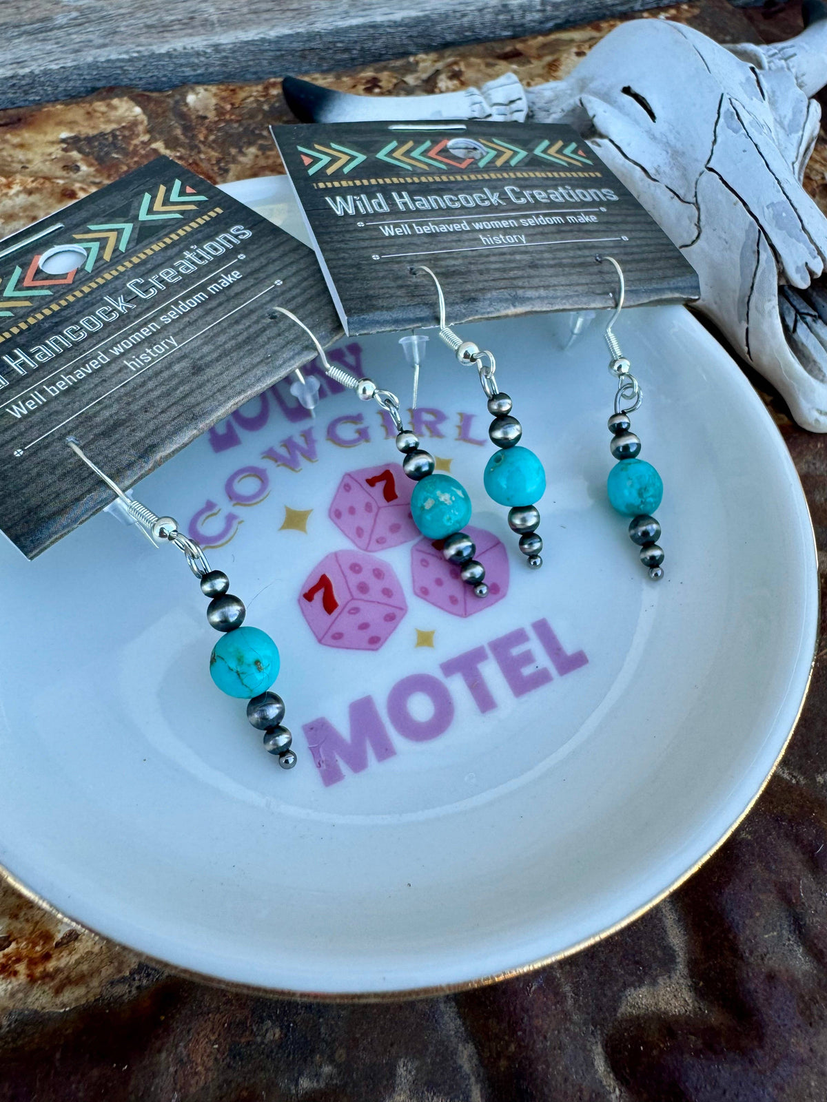 Sleeping Beauty Turquoise Earrings/Western Earrings