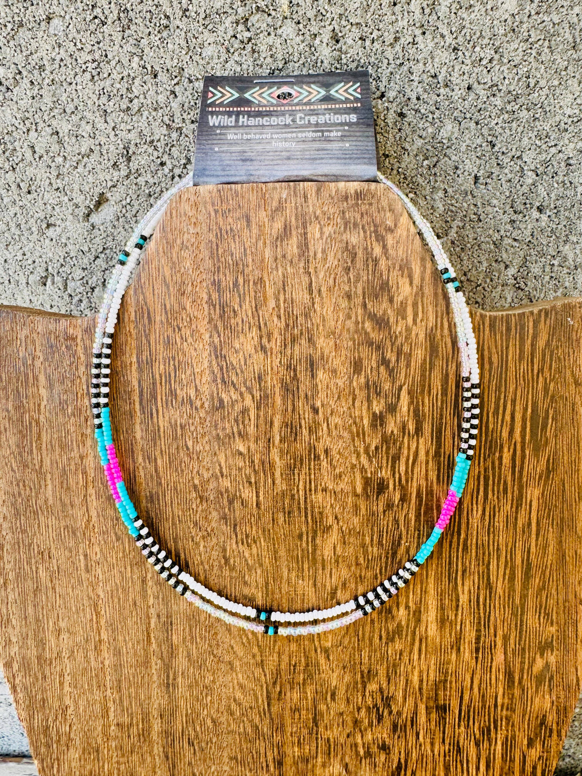 90s Neon Choker/Seed Bead Choker/Small Choker/Western