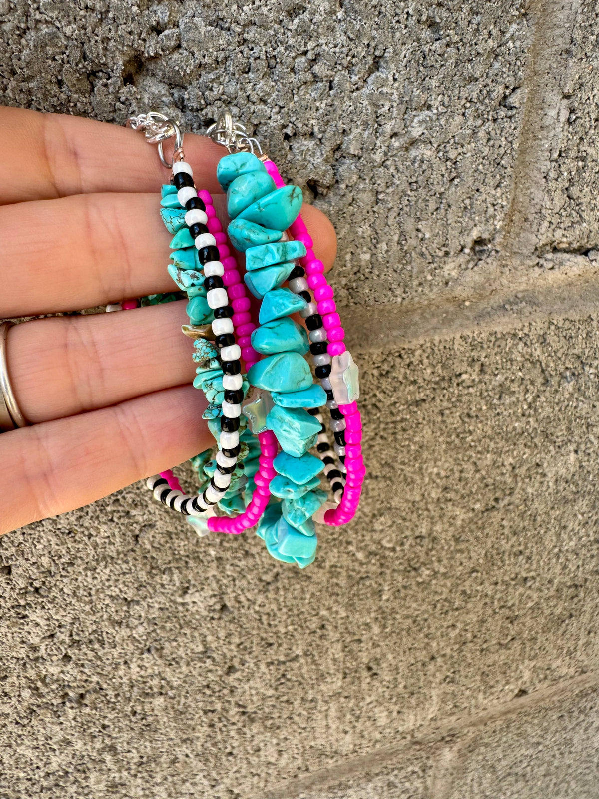 Beaded 3 Strand Bracelet