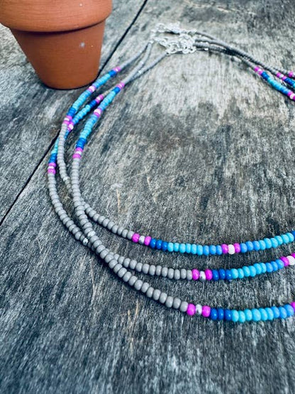 Beaded Choker/Seed Bead Choker/Small Choker/Western Choker