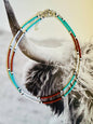 Western Seed Bead Choker/ Boho Choker/ Small Choker